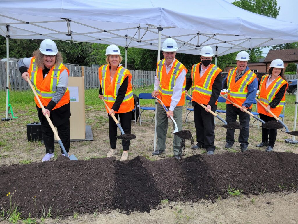 Groundbreaking at the new site location