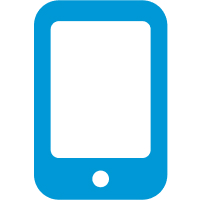 a cellphone icon 